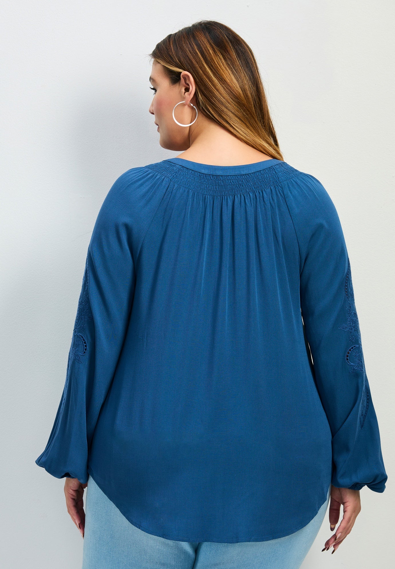 Gabby Embroidered Pintuck Shirt image number 2