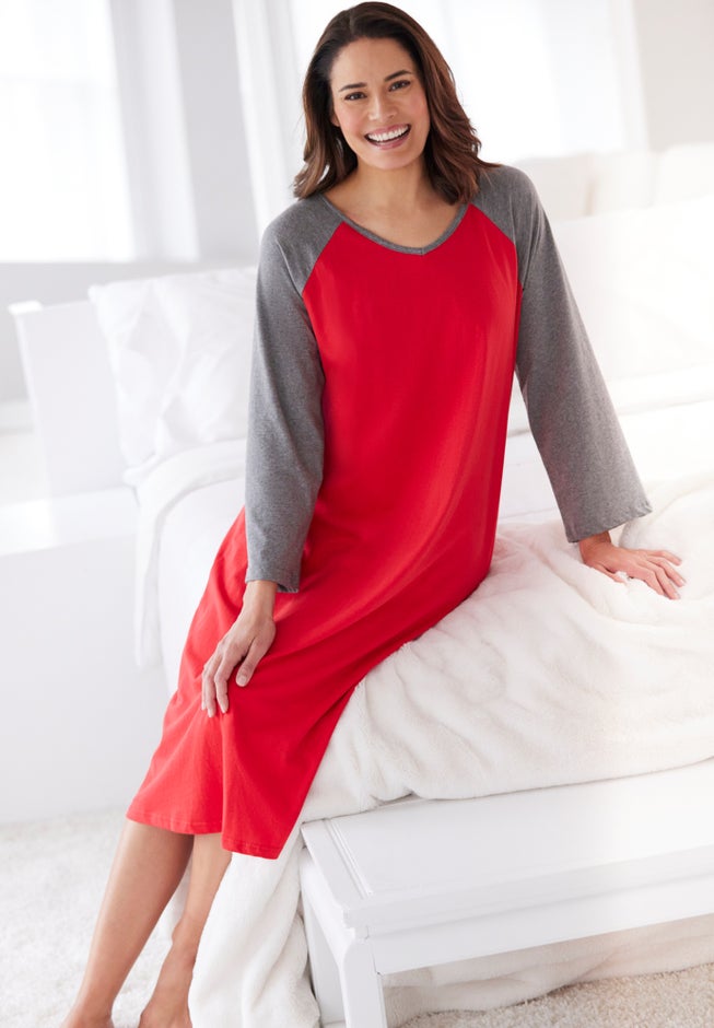 Avenue Body Baseball Sleepshirt image number 5