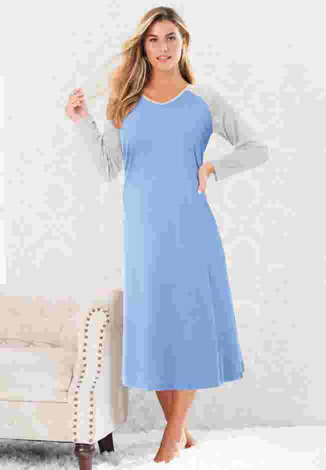 Avenue Body Baseball Sleepshirt image number 3
