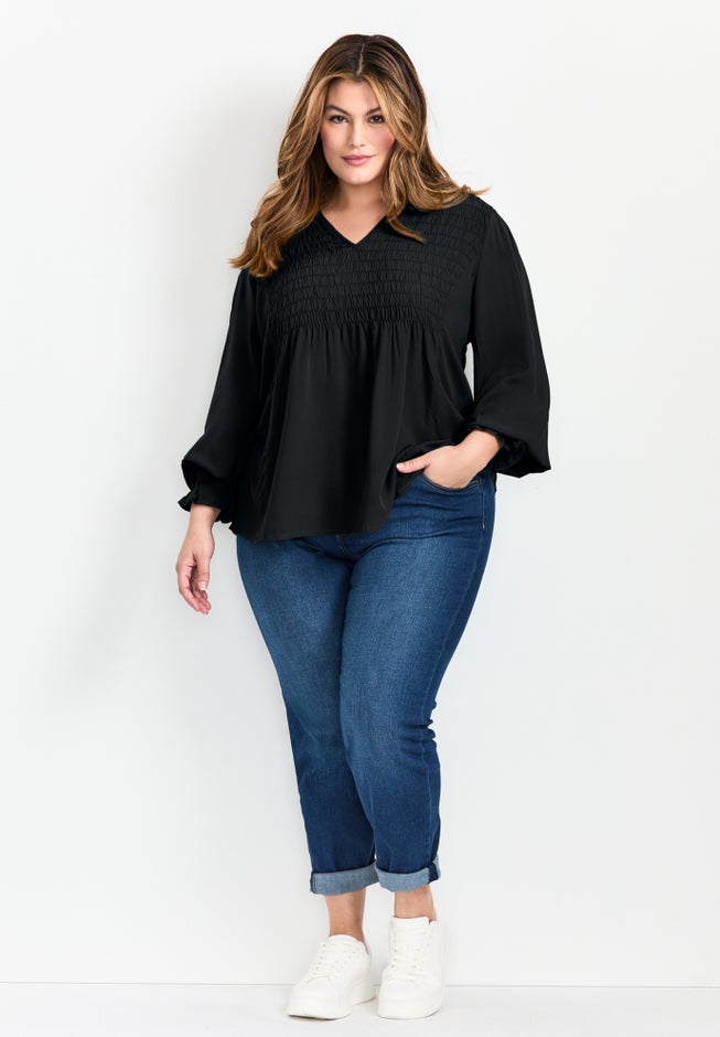 Marcie Shirred Detail Blouse image number 1