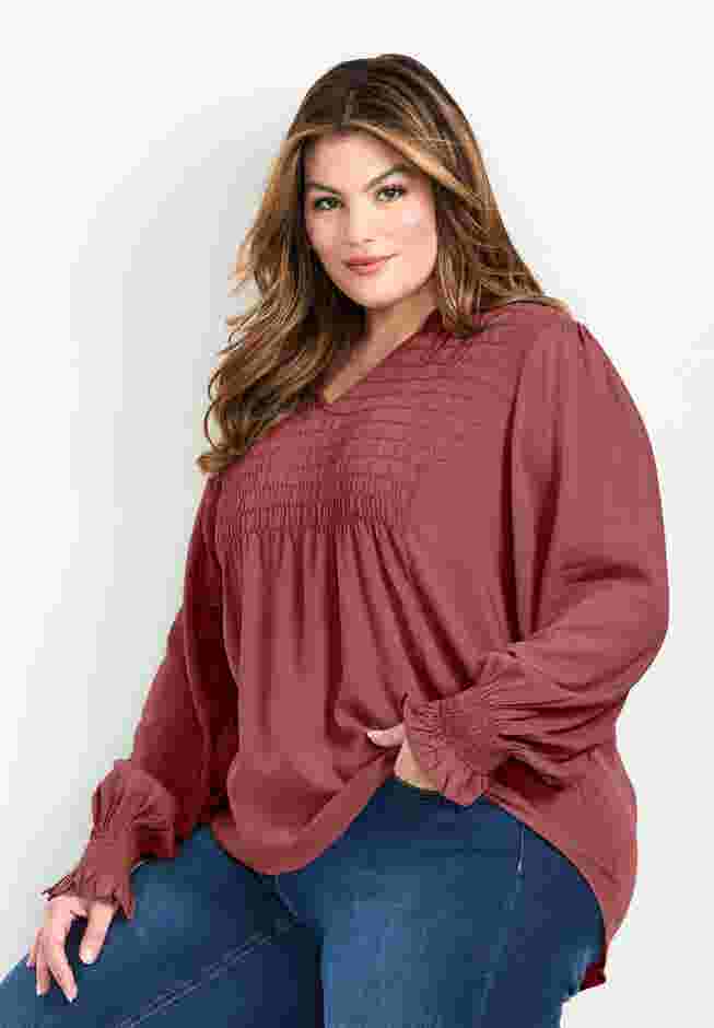 Marcie Shirred Detail Blouse image number 1