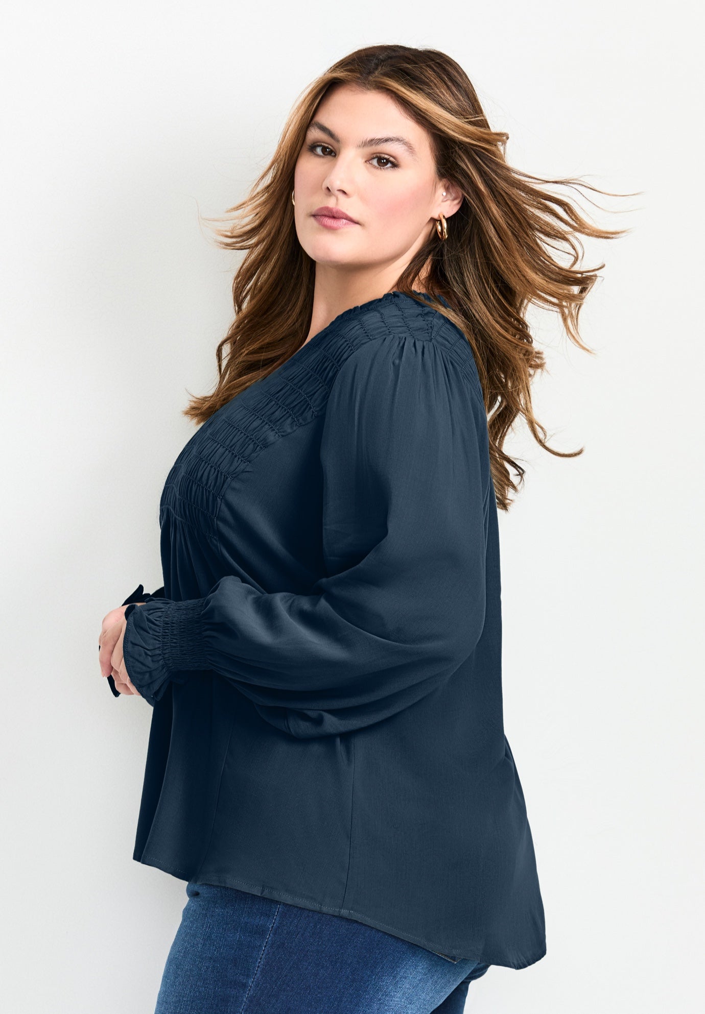 Marcie Shirred Detail Blouse image number 2