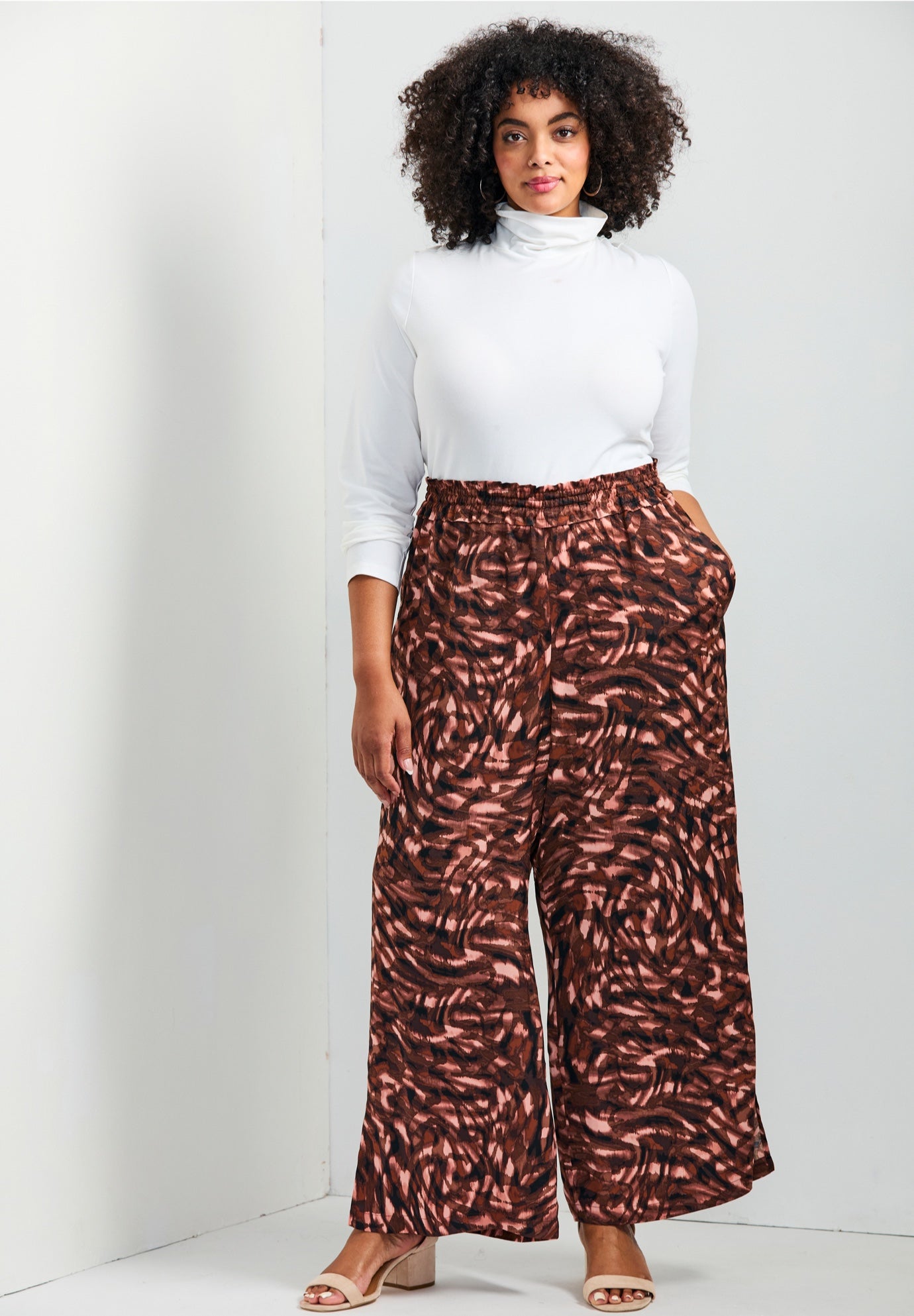 Elly Wide Leg Pull On Pant image number 1
