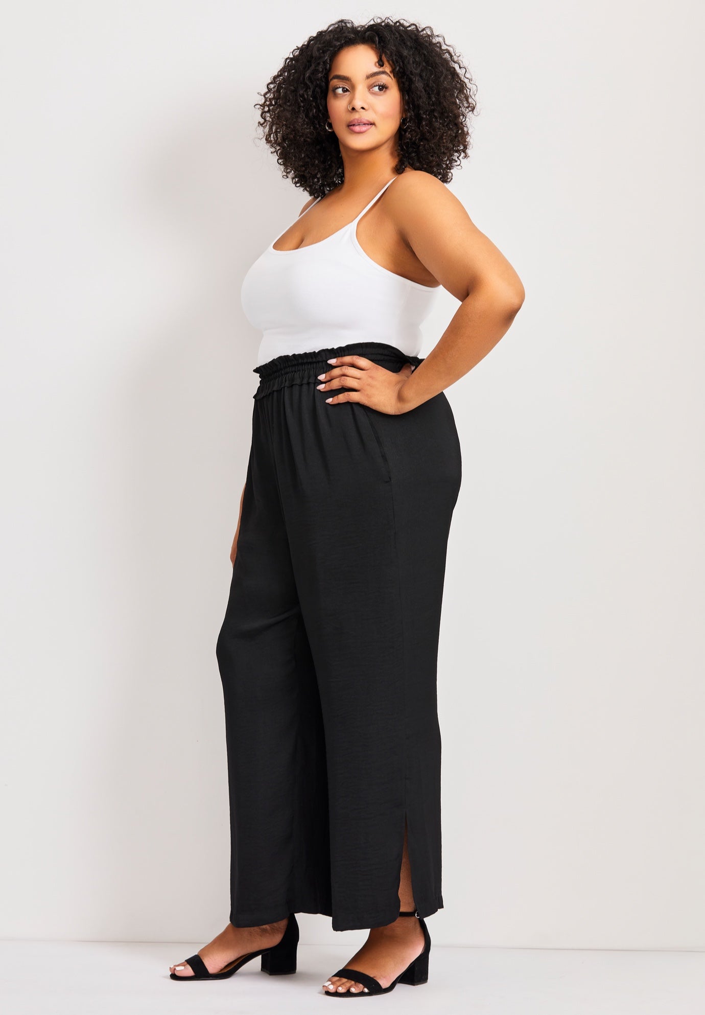 Elly Wide Leg Pull On Pant image number 3