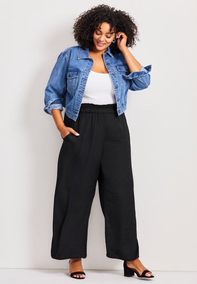 Elly Wide Leg Pull On Pant image number 1