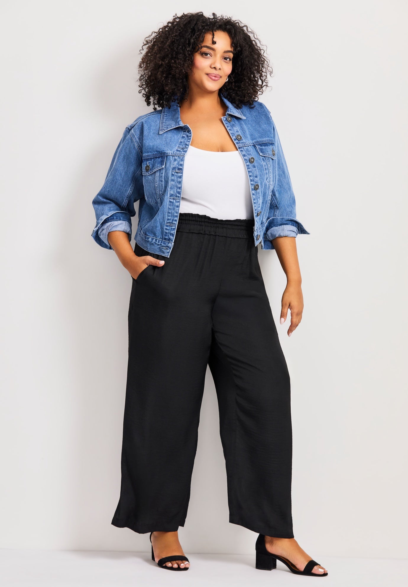 Elly Wide Leg Pull On Pant image number 0