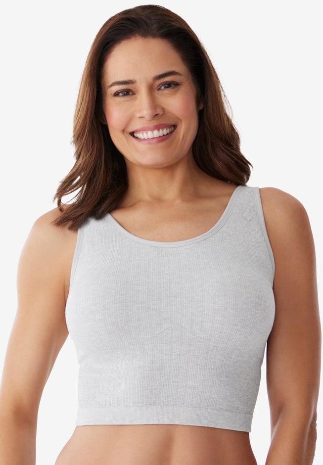 Longline Ribbed Leisure Bra image number 0