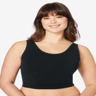 Longline Ribbed Leisure Bra image number 0