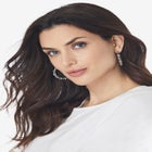 Chain Link Hoop Earrings image number null