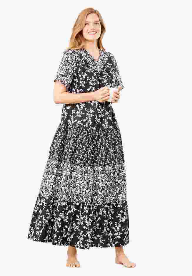Long Tiered Print Lounger image number 0