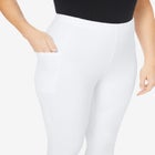 Side-Pocket Essential Capri Legging image number 4