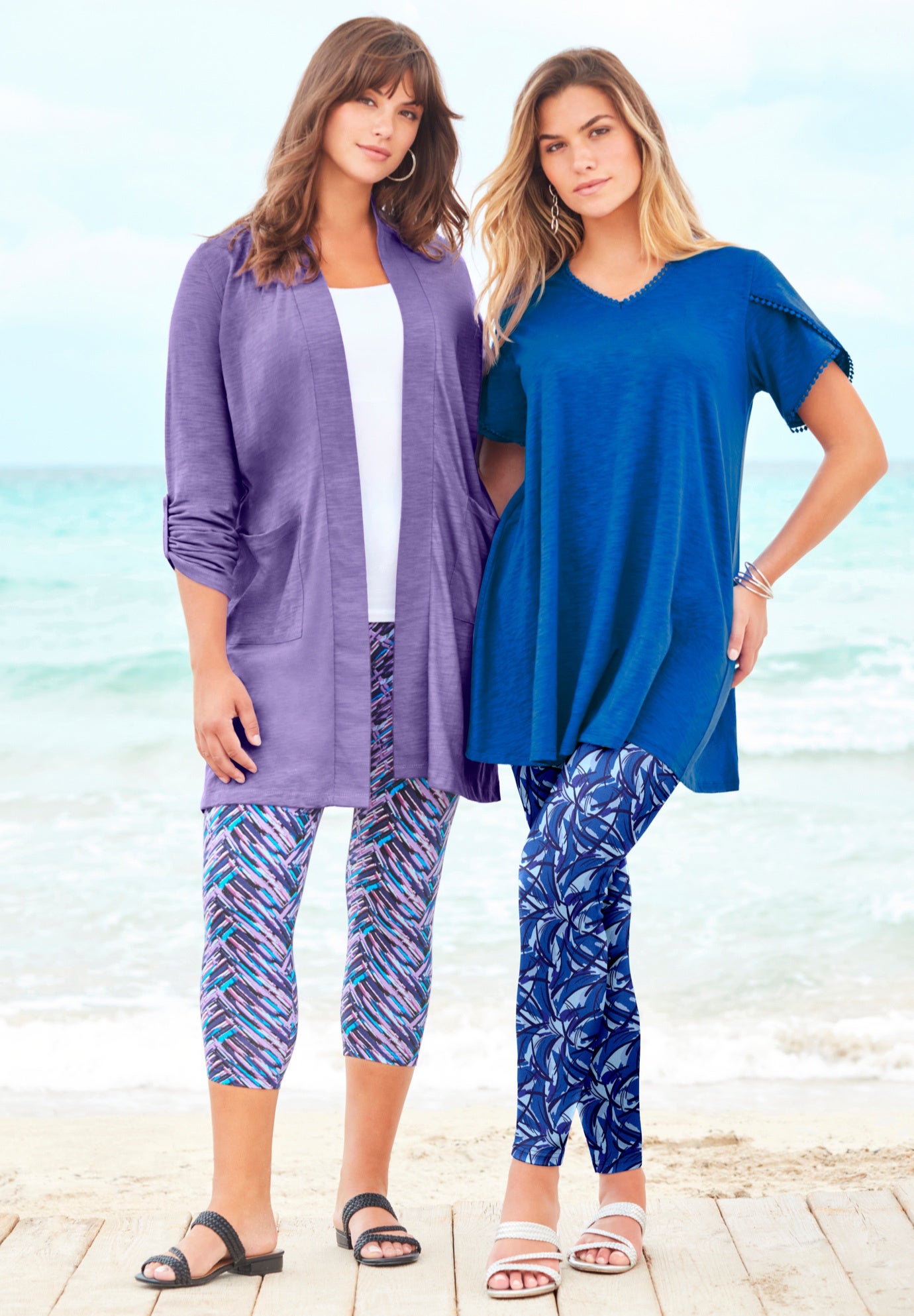 Side-Pocket Essential Capri Legging image number 6