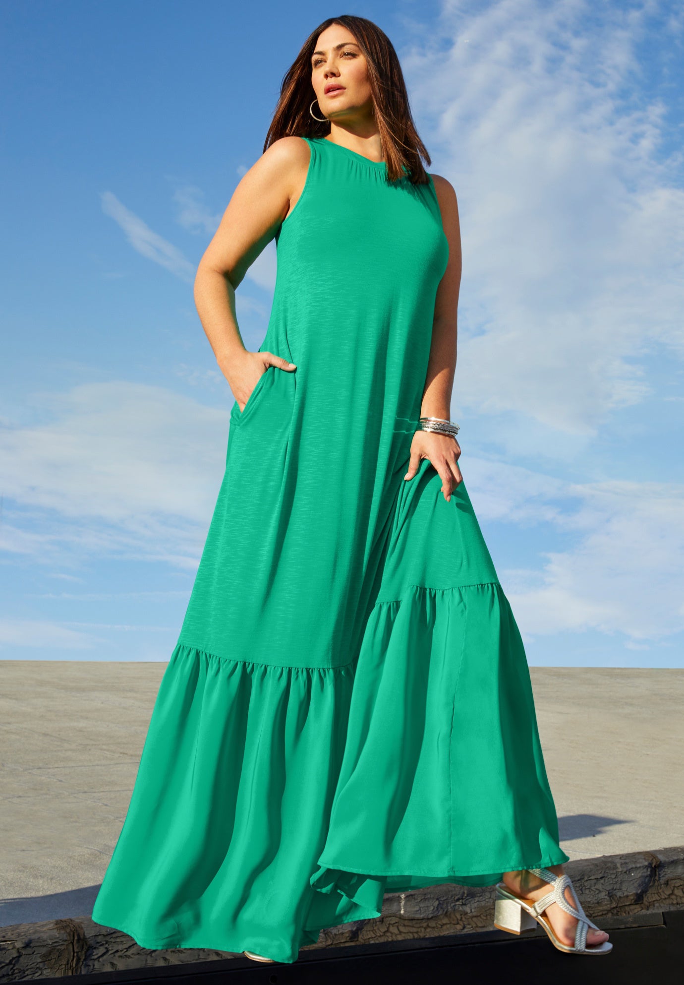 Ruffle Hem Maxi Dress image number 0