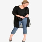 Mid-Rise Stretch Capri Jegging image number null