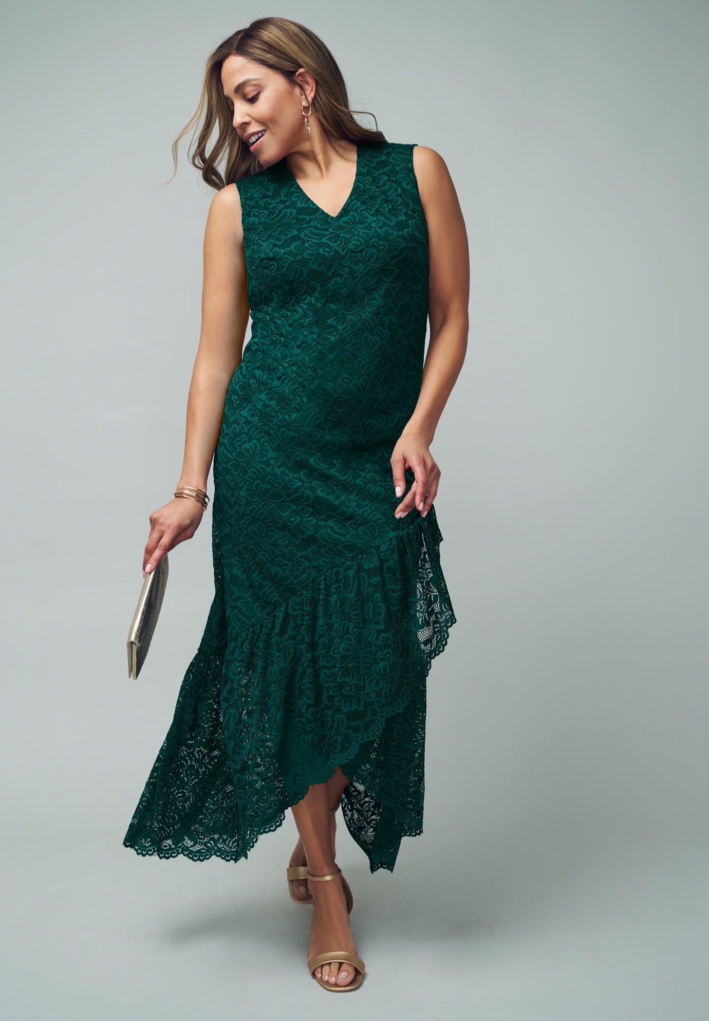 2-Piece Lace Tulip Jacket Dress image number 1