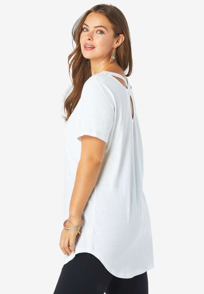 Plus Size Ultimate Criss Cross Back Tunic image number 1