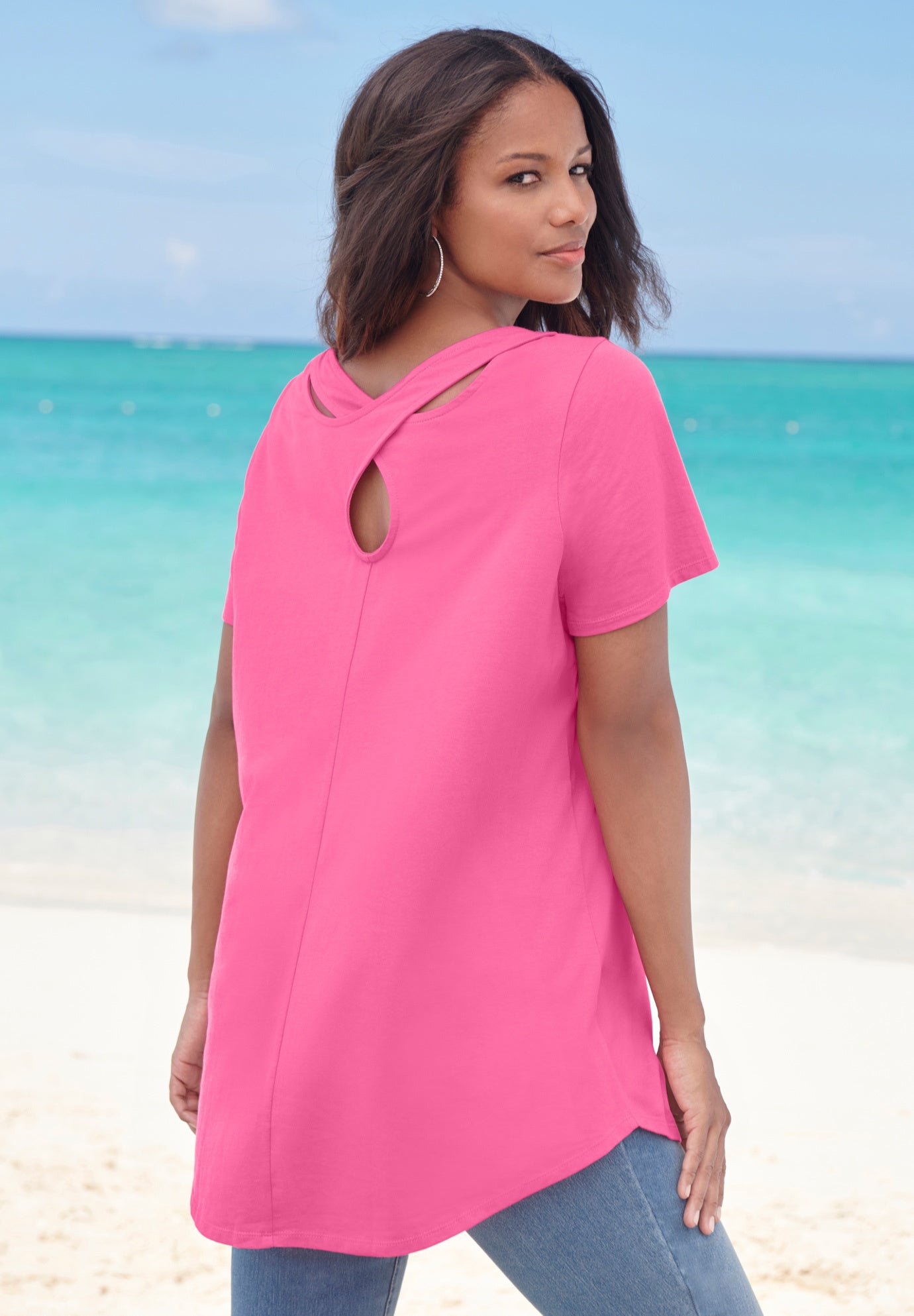 Plus Size Ultimate Criss Cross Back Tunic image number 4