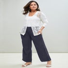 Chambray Wide Leg Pant image number null
