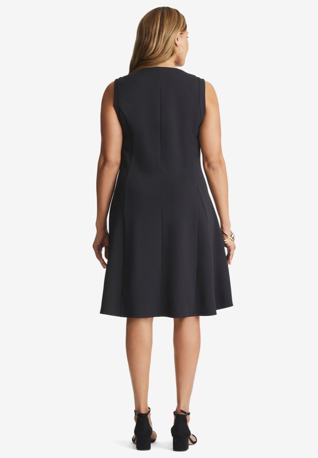 Sleeveless Crepe Dress image number null
