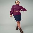 Ruffle Neck Pullover image number null
