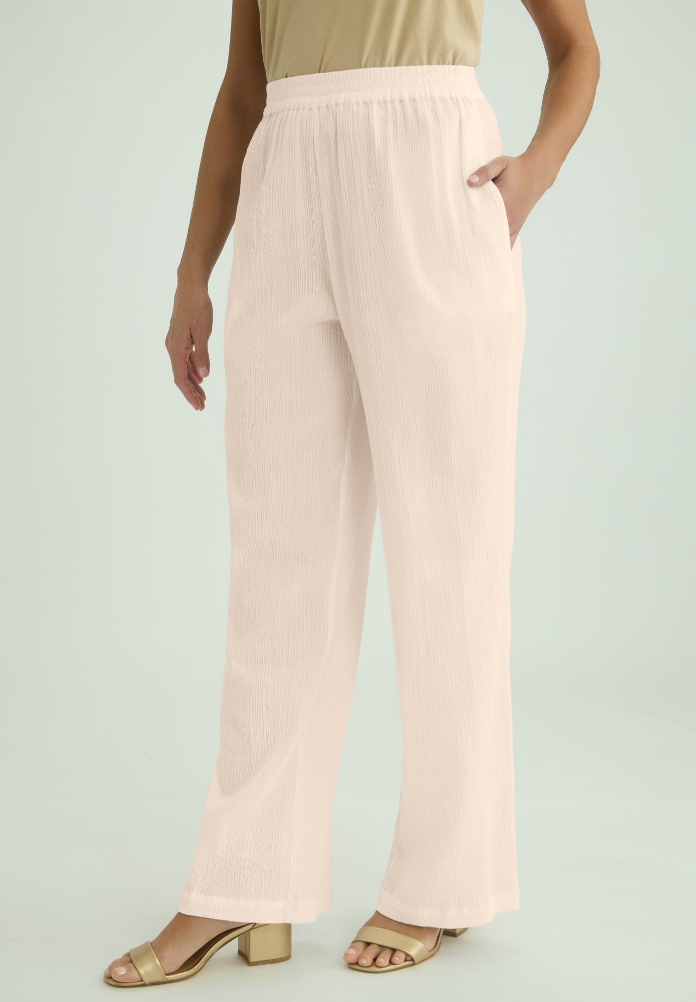 Wide Leg Gauze Pant image number 1