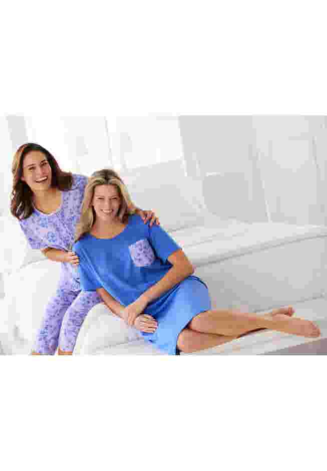 Printed Sleepshirt with Pocket image number 4