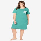 Printed Sleepshirt with Pocket image number null