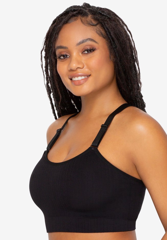 Smooth Seamless Comfort Wireless Longline Bra image number 2