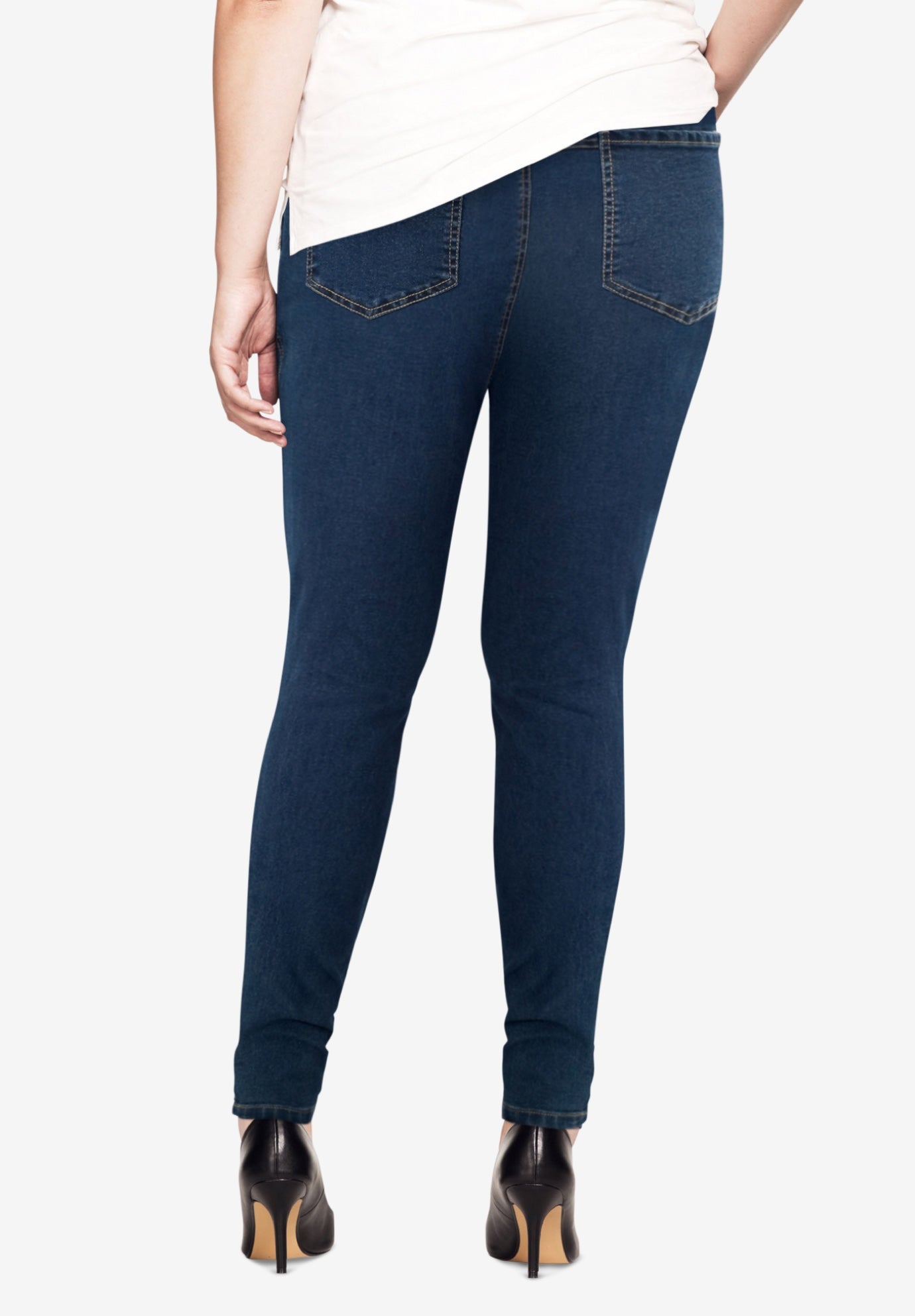 Mid-Rise 4-Pocket Stretch Jeggings image number 1