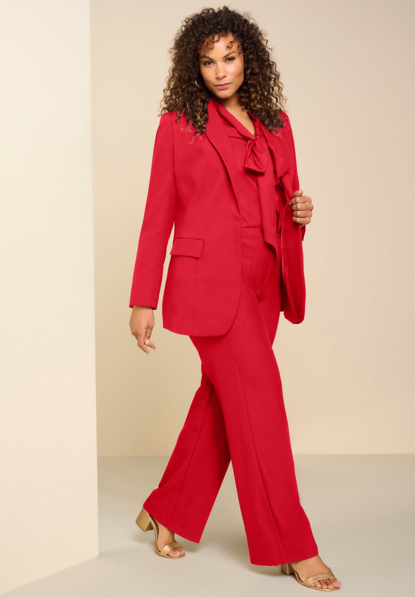 Plus Size Wide Leg Bend Over&reg; Pant image number 3