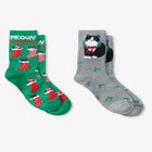 MeMoi&reg; 2-Pack Holiday Crew Socks image number null