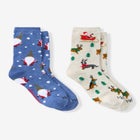 MeMoi&reg; 2-Pack Holiday Crew Socks image number null