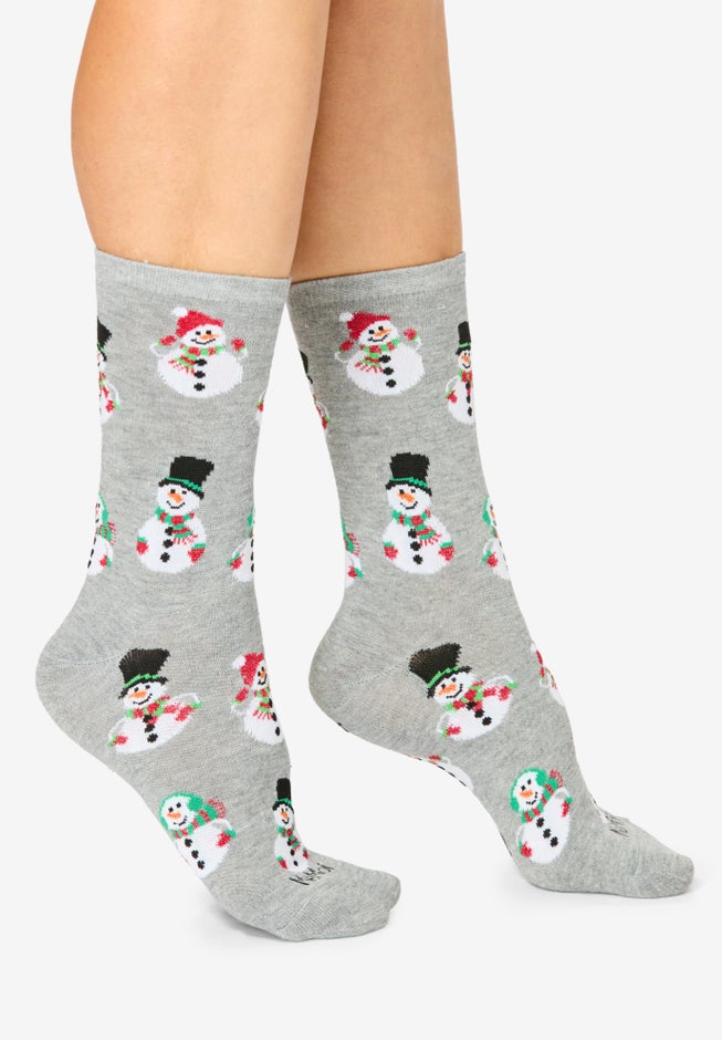 MeMoi® 2-Pack Holiday Crew Socks image number 10