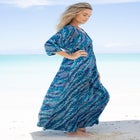 Faux-Wrap Swim Cover Up image number null