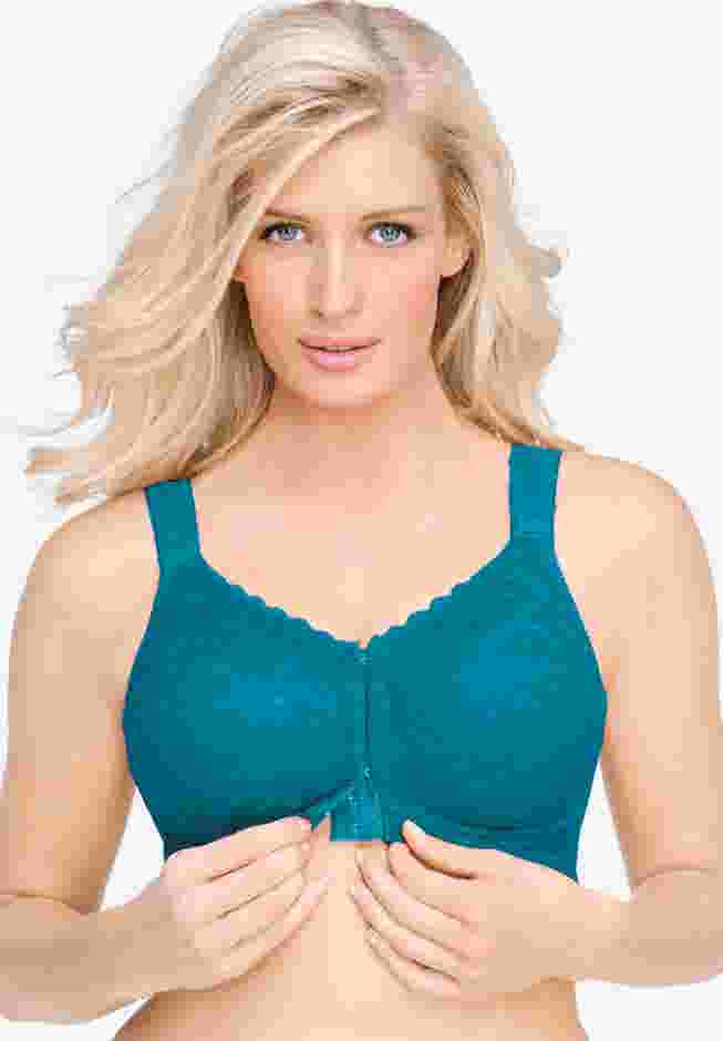 Front Close Wireless Posture Bra image number 2