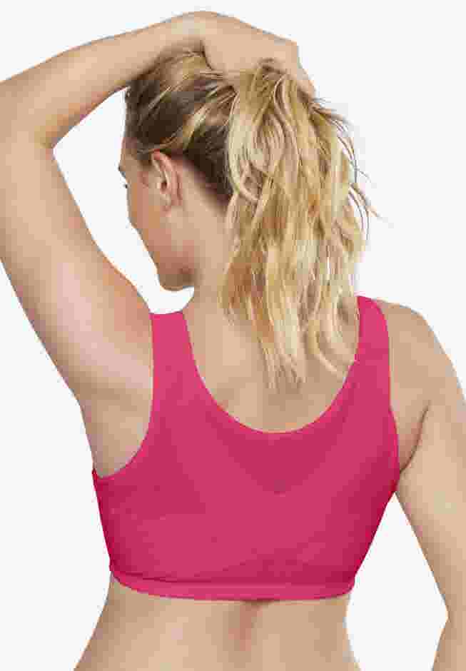 Front Close Wireless Posture Bra image number 4
