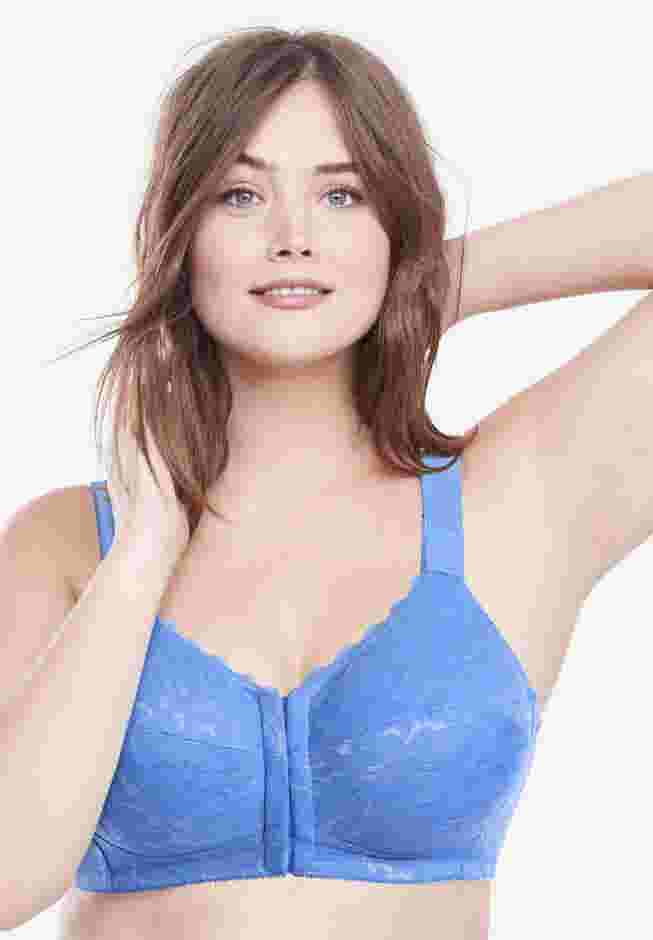 Front Close Wireless Posture Bra image number 5