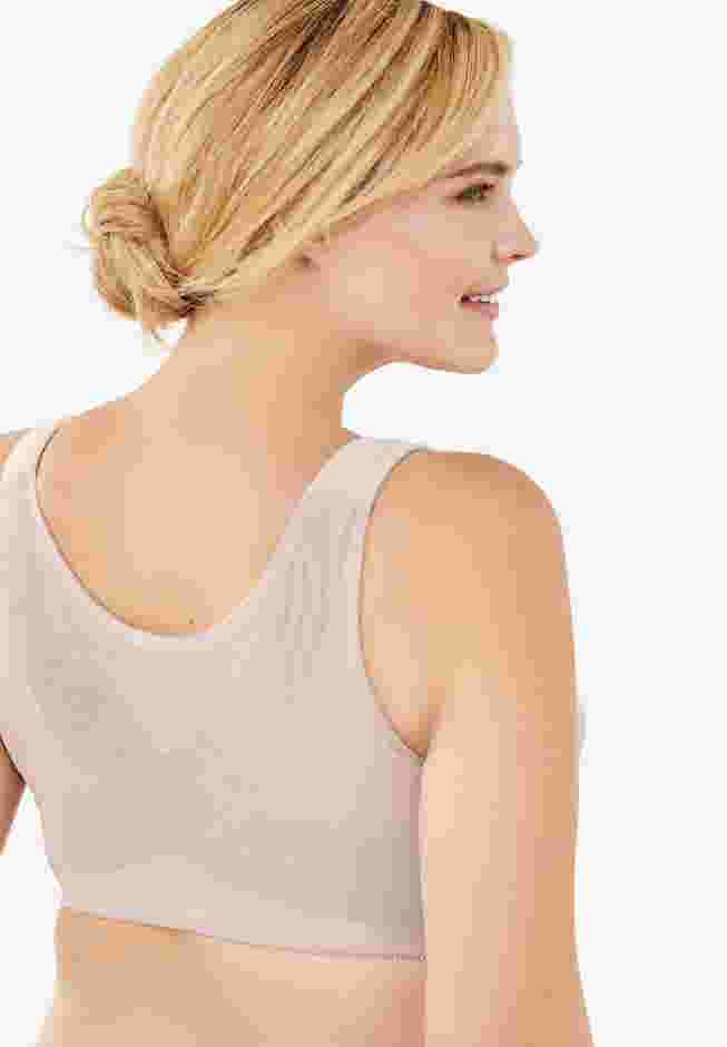Front Close Wireless Posture Bra image number 1