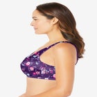 Front-Close Satin Wireless Bra image number null