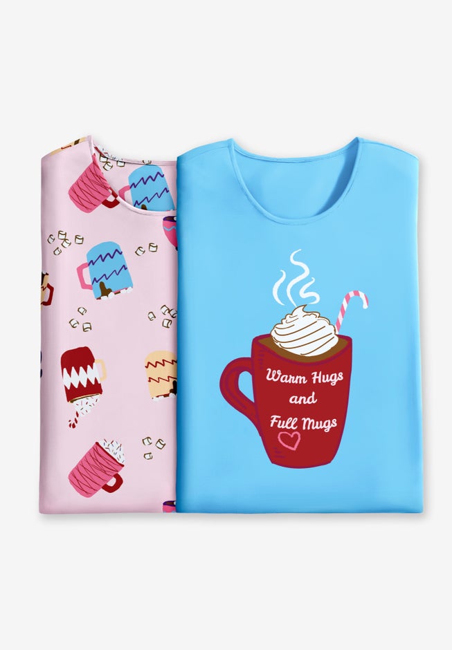 2-Pack Long-Sleeve Sleepshirt image number 3