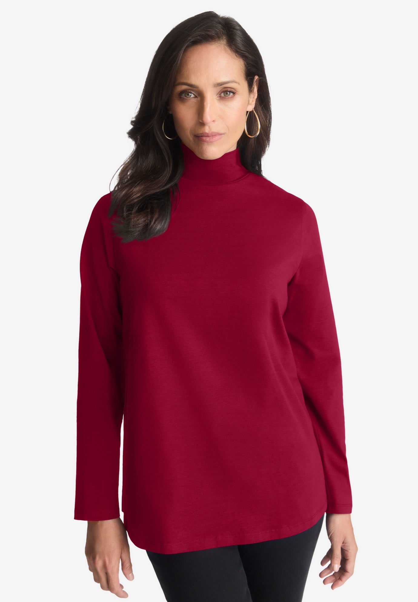 Long Sleeve Mockneck Tee image number 0