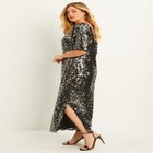 Sequin Midi Dress image number 2