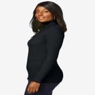 Ribbed Cotton Turtleneck Sweater image number null