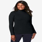 Ribbed Cotton Turtleneck Sweater image number null