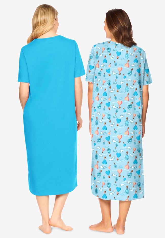 2-Pack Long Sleepshirts image number 1