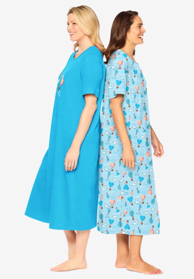 2-Pack Long Sleepshirts image number 2