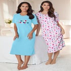 2-Pack Long Sleepshirts image number null