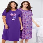 2-Pack Long Sleepshirts image number null