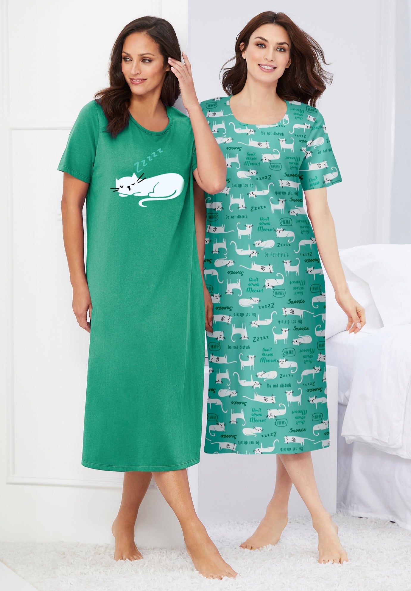2-Pack Long Sleepshirts image number 4
