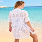 Eyelet Cover-Up Shirt image number null